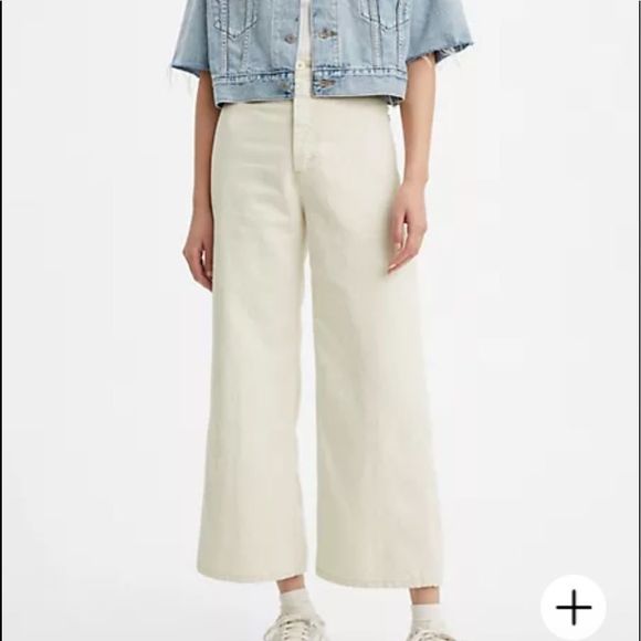 Premium Levi’s Ribcage wide leg cropped pants - Picture 1 of 3